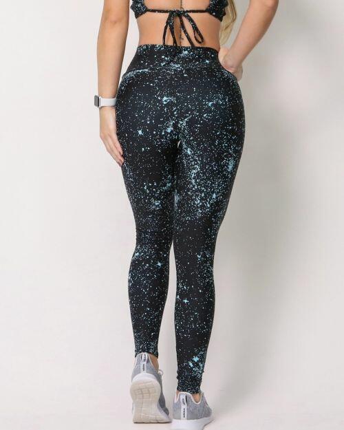 Calça Legging Básica Degradê Bolhas