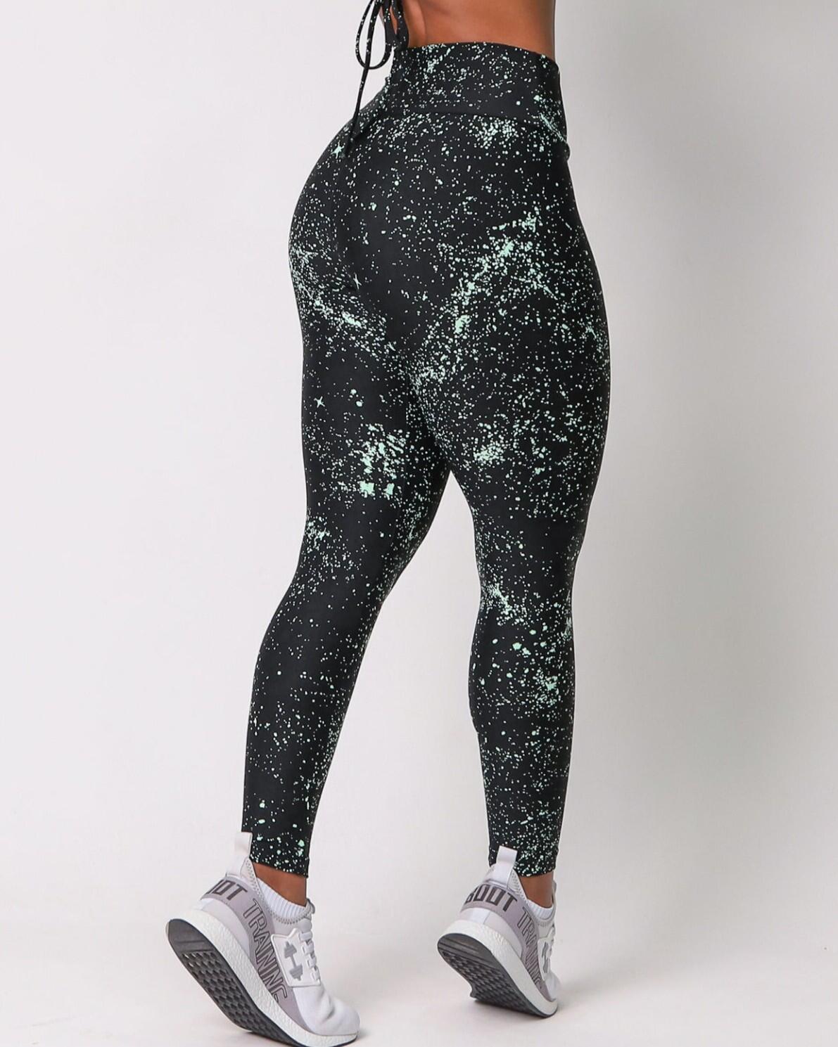 Calça Legging Básica Degradê Bolhas