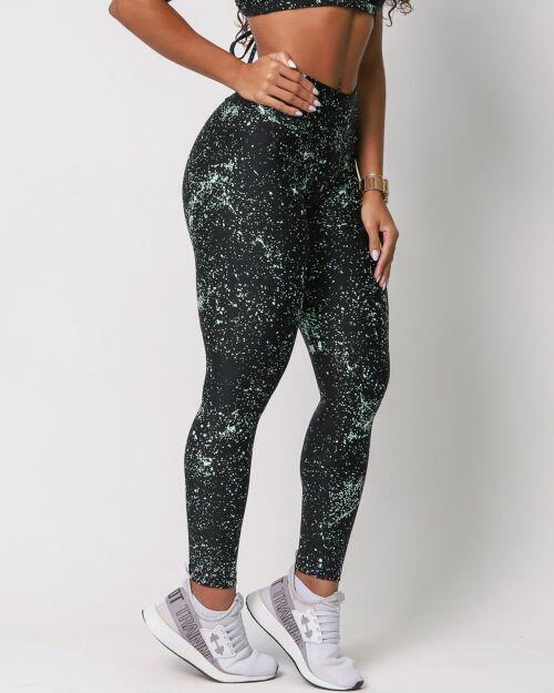 Calça Legging Básica Degradê Bolhas