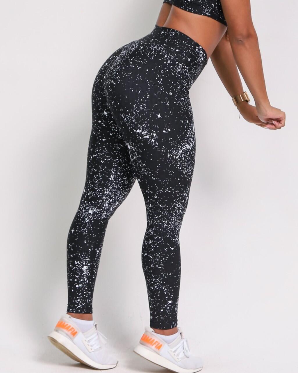 Calça Legging Básica Degradê Bolhas