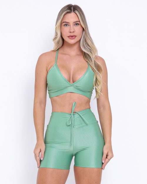 Conjunto Short Empina Compress�o + Top Vi