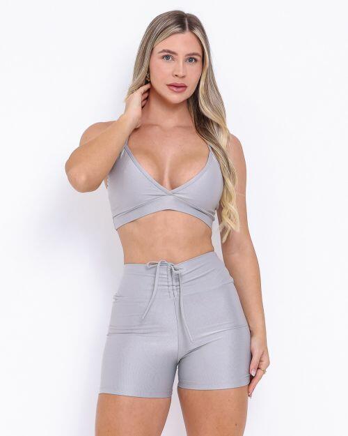 Conjunto Short Empina Compress�o + Top Vi
