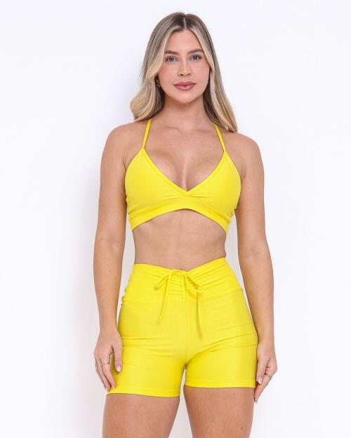 Conjunto Short Empina Compress�o + Top Vi