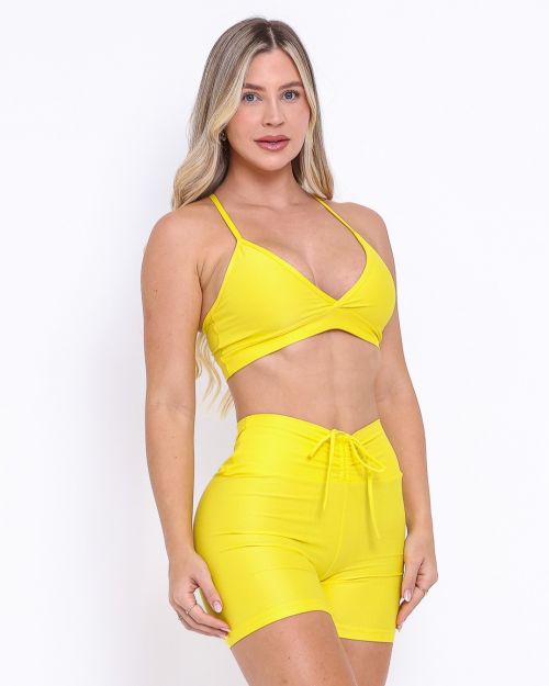 Conjunto Short Empina Compress�o + Top Vi