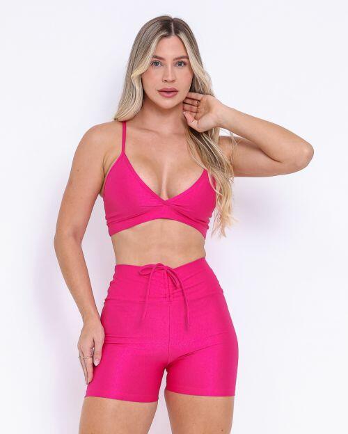 Conjunto Short Empina Compress�o + Top Vi