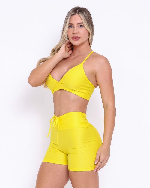 Conjunto Short Empina Compress�o + Top Vi
