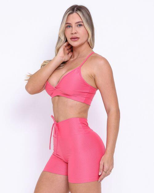Conjunto Short Empina Compress�o + Top Vi