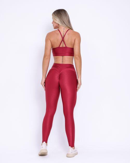 Conjunto Cal�a Legging Empina Compress�o + Top Vi