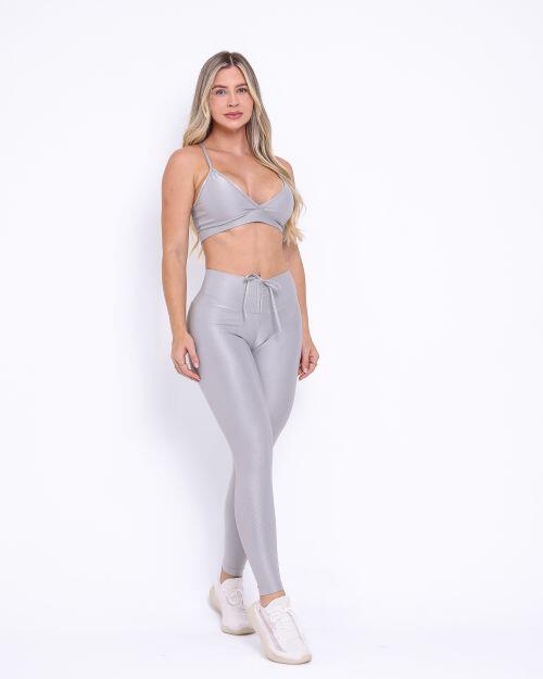 Conjunto Cal�a Legging Empina Compress�o + Top Vi