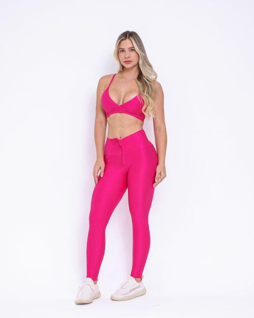 Conjunto Cal�a Legging Empina Compress�o + Top Vi
