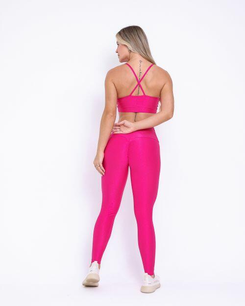 Conjunto Cal�a Legging Empina Compress�o + Top Vi