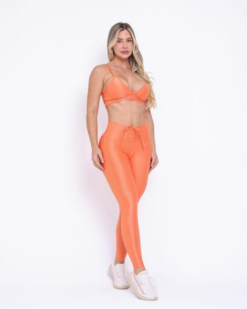Conjunto Cal�a Legging Empina Compress�o + Top Vi