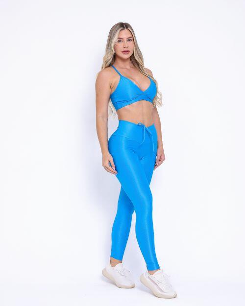 Conjunto Cal�a Legging Empina Compress�o + Top Vi