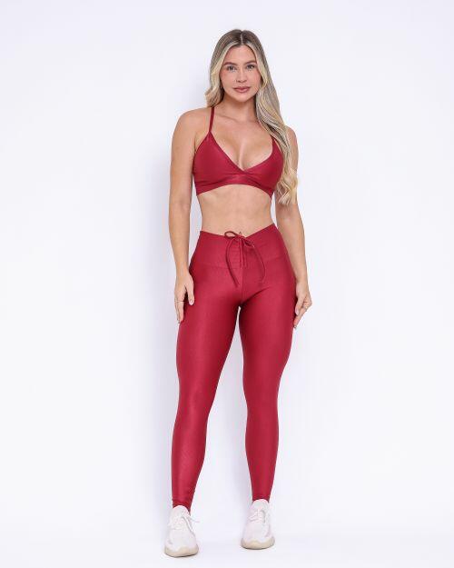 Conjunto Cal�a Legging Empina Compress�o + Top Vi