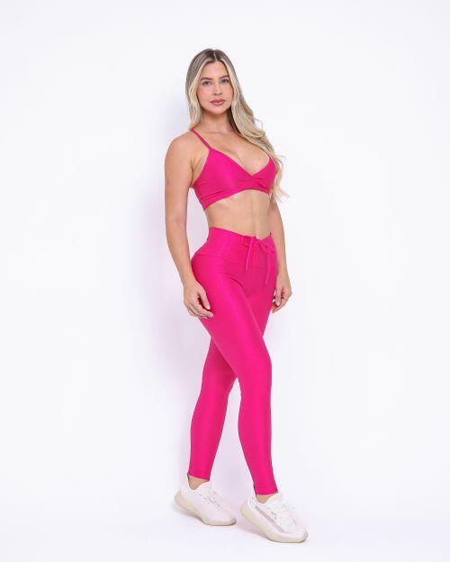 Conjunto Cal�a Legging Empina Compress�o + Top Vi