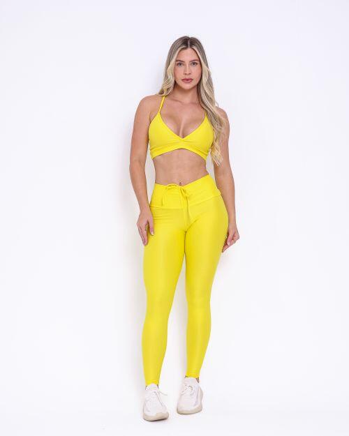 Conjunto Cal�a Legging Empina Compress�o + Top Vi
