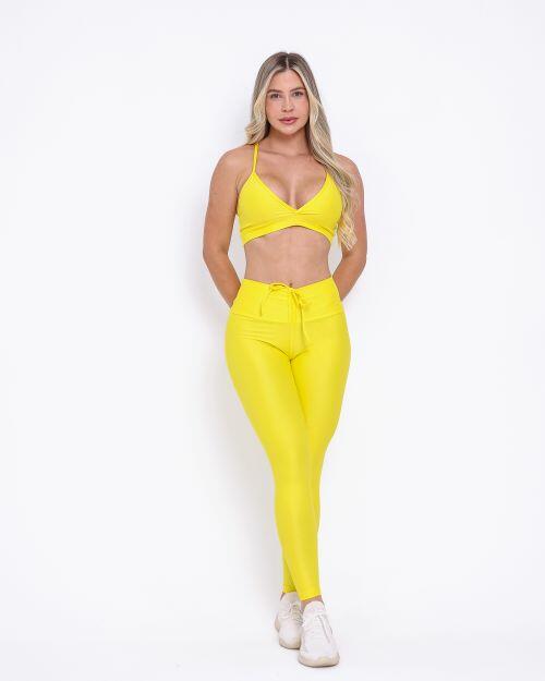 Conjunto Cal�a Legging Empina Compress�o + Top Vi