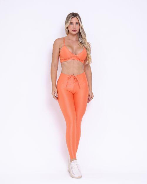 Conjunto Cal�a Legging Empina Compress�o + Top Vi