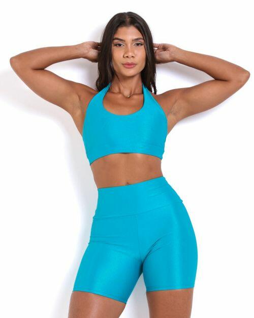 Conjunto Short Bermuda Compress�o + Top Jhully
