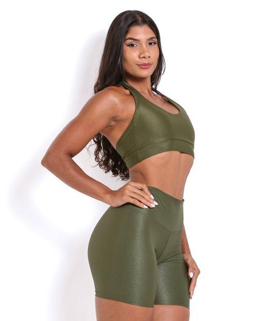 Conjunto Short Bermuda Compressão + Top Jhully