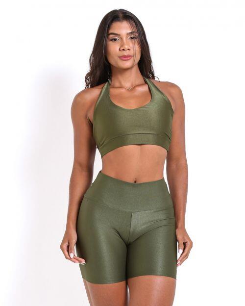 Conjunto Short Bermuda Compressão + Top Jhully