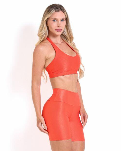 Conjunto Short Bermuda Compress�o + Top Jhully