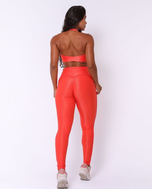 Conjunto Cal�a Legging Empina Vivo C�s Reto Compress�o + Top Jhully