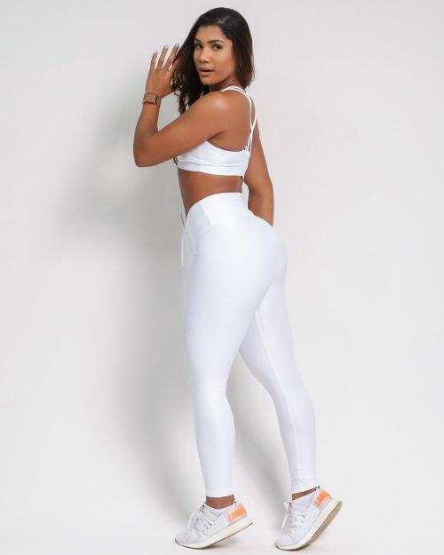 Conjunto Cal�a Legging Empina Compress�o + Top Lu