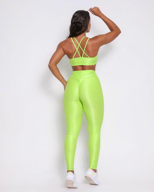 Conjunto Cal�a Legging Empina Compress�o + Top Lu