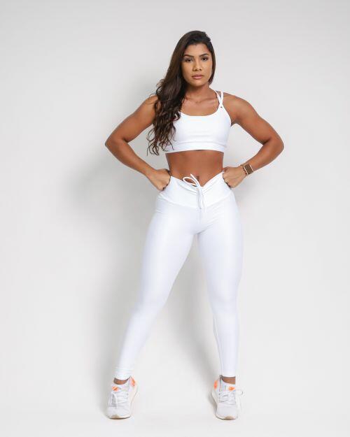 Conjunto Cal�a Legging Empina Compress�o + Top Lu