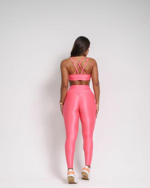 Conjunto Cal�a Legging Empina Compress�o + Top Lu