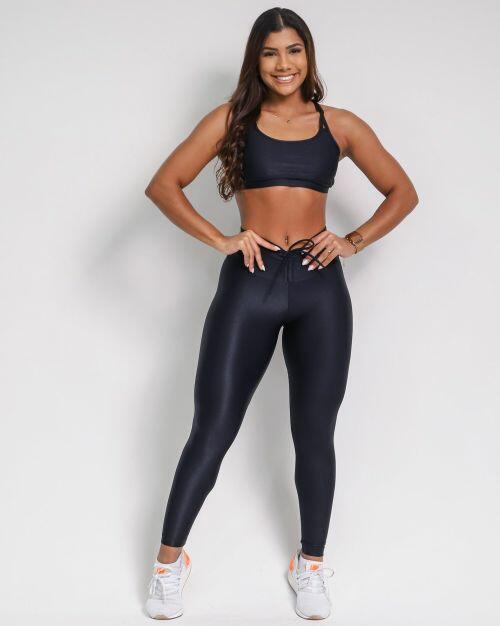 Conjunto Cal�a Legging Empina Compress�o + Top Lu