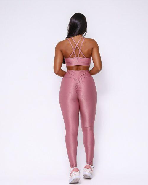 Conjunto Cal�a Legging Empina Compress�o + Top Lu