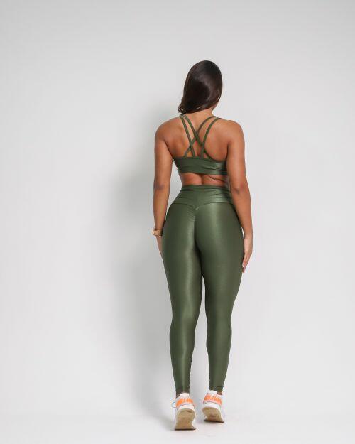 Conjunto Cal�a Legging Empina Compress�o + Top Lu