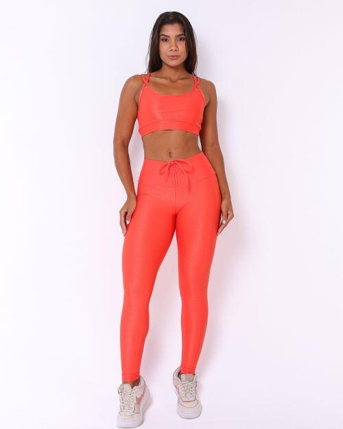 Conjunto Cal�a Legging Empina Compress�o + Top Lu