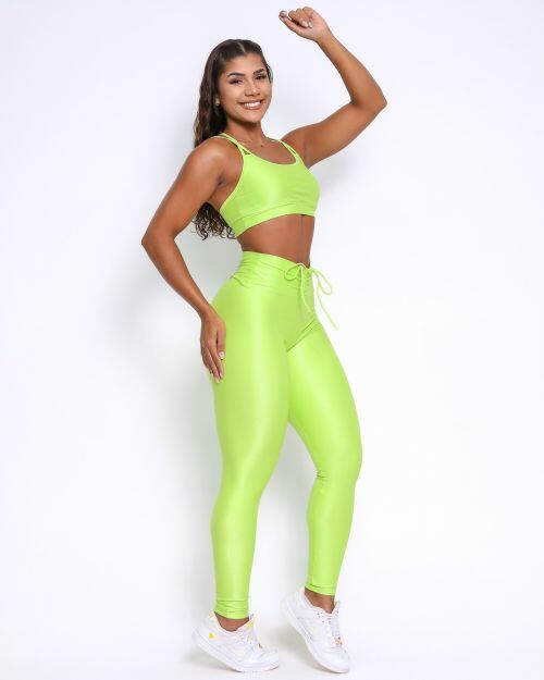 Conjunto Cal�a Legging Empina Compress�o + Top Lu