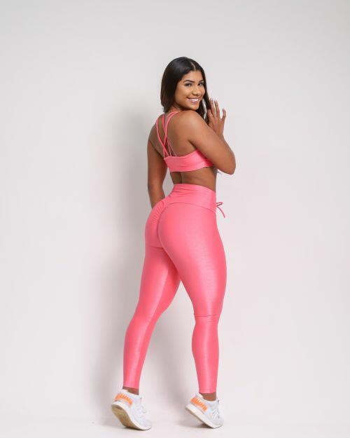 Conjunto Cal�a Legging Empina Compress�o + Top Lu