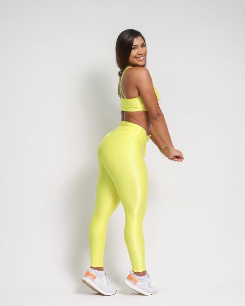 Conjunto Cal�a Legging Empina Compress�o + Top Lu