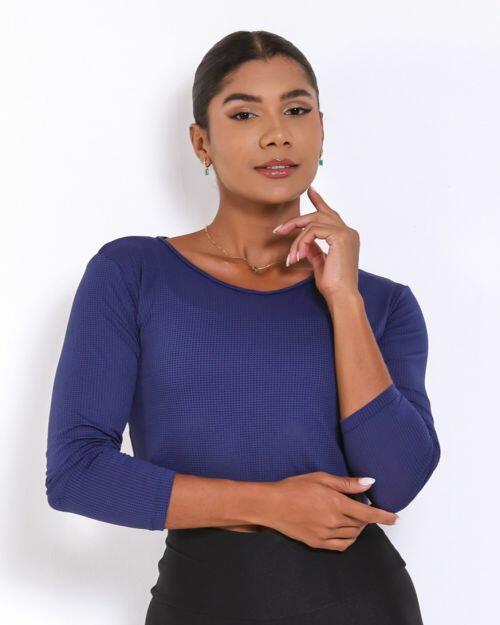 Cropped Manga Longa Window