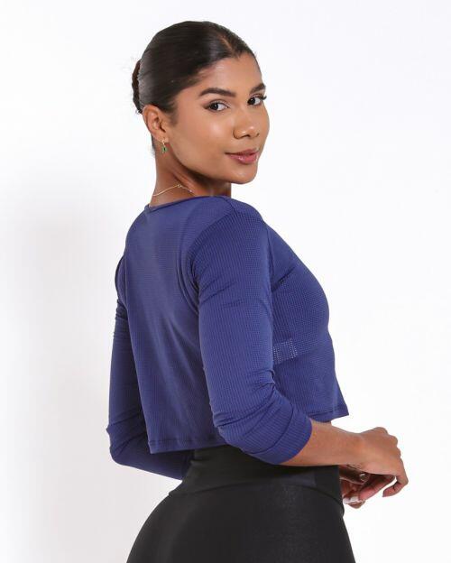 Cropped Manga Longa Window