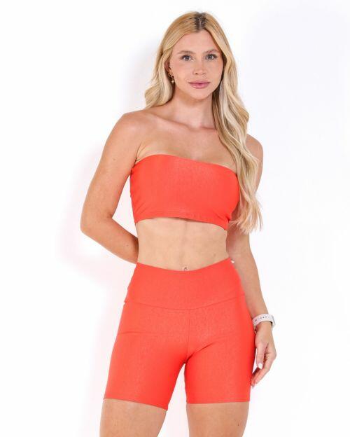 Conjunto Short Bermuda Compressão + Top Faixa