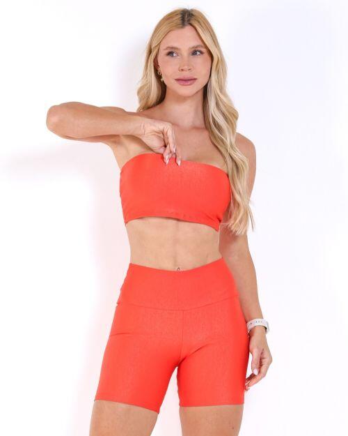Conjunto Short Bermuda Compressão + Top Faixa
