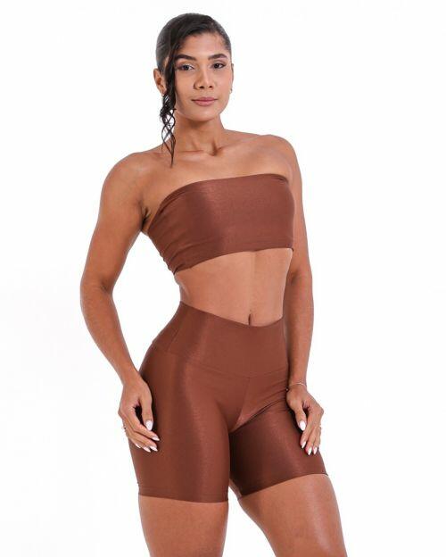 Conjunto Short Bermuda Compress�o + Top Faixa