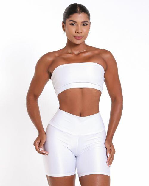 Conjunto Short Bermuda Compressão + Top Faixa