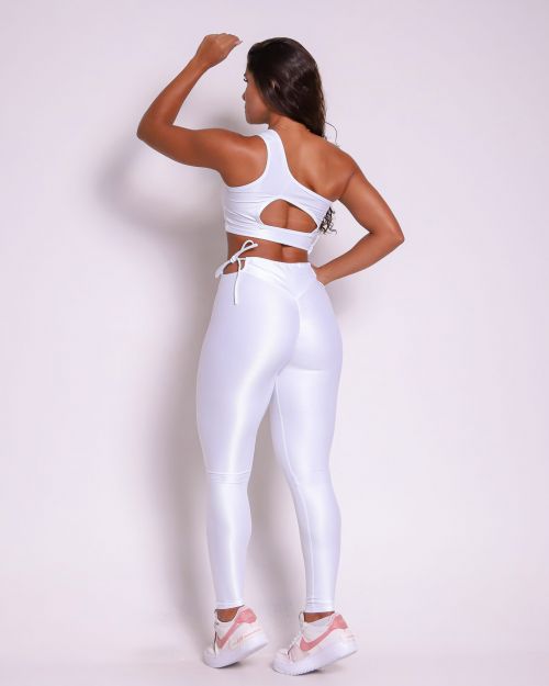Conjunto Cal�a Empina Ajuste Compress�o + Top Paloma