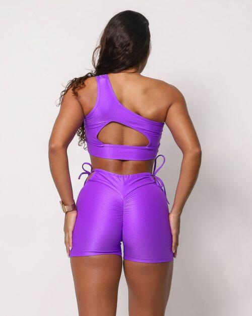 Conjunto Short Empina Ajuste Compress�o + Top Paloma