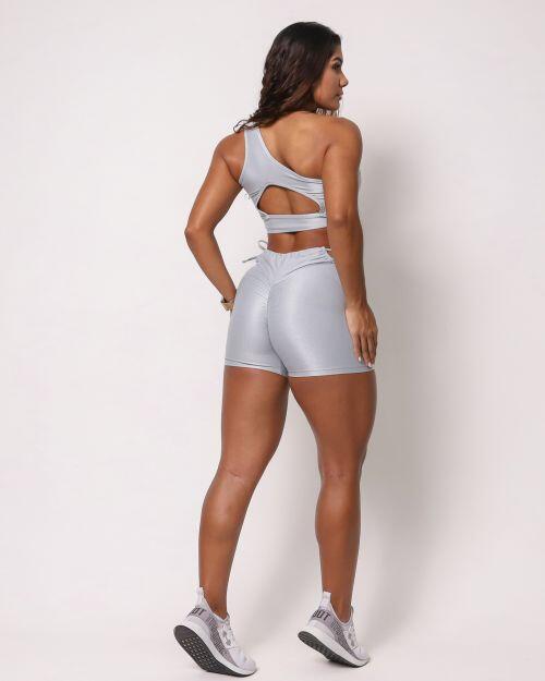 Conjunto Short Empina Ajuste Compress�o + Top Paloma