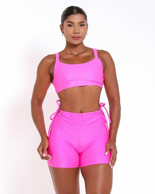Conjunto Short Empina Ajuste Compress�o + Top Tai
