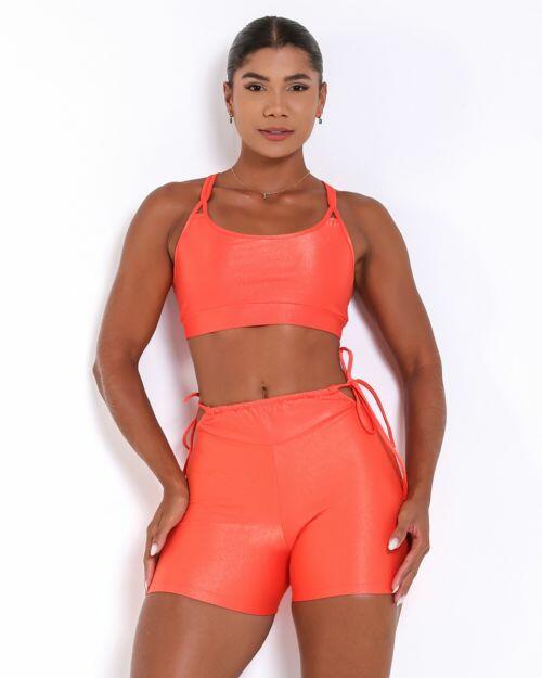 Conjunto Short Empina Ajuste Compress�o + Top Lu