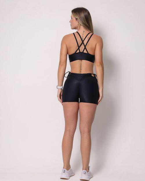 Conjunto Short Empina Ajuste Compressão + Top Lu